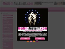 Tablet Screenshot of modellauskunft.com